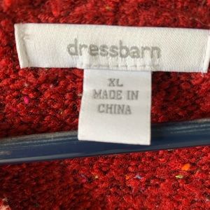 Dressbarn Ladies Red Sweater XL